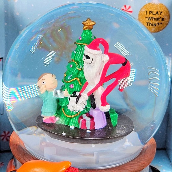 Disney Nightmare Before Christmas Jack Skellington Musical SnoMotion WaterGlobe - Picture 11 of 12